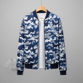 JEANS DENIM STRETCH Camouflage blue