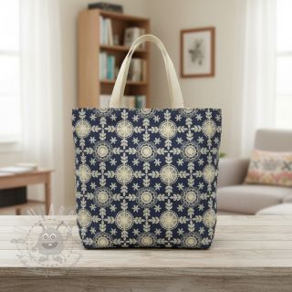 Bombažna tkanina JEANS EMBROIDERY Niva design B