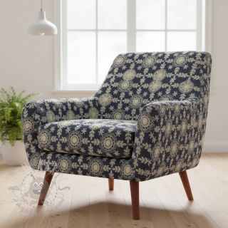 Bombažna tkanina JEANS EMBROIDERY Niva design B