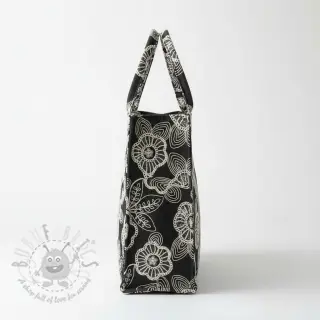 Bombažna tkanina JEANS EMBROIDERY Niva design C