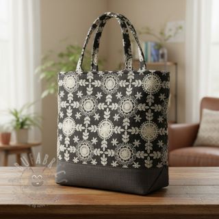 Bombažna tkanina JEANS EMBROIDERY Niva design D