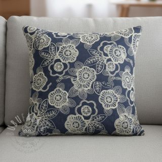 Bombažna tkanina JEANS EMBROIDERY Niva design A