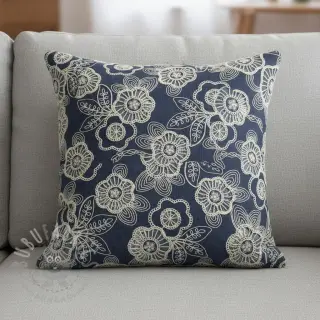 Bombažna tkanina JEANS EMBROIDERY Niva design A