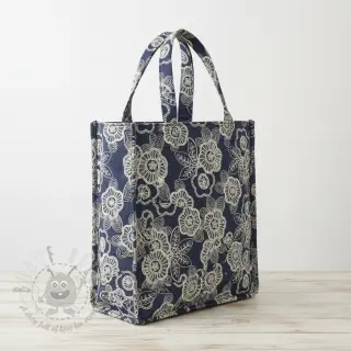 Bombažna tkanina JEANS EMBROIDERY Niva design A