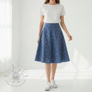 Bombažna tkanina JEANS Hearts