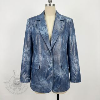 JEANS FOIL TIE DYE blue
