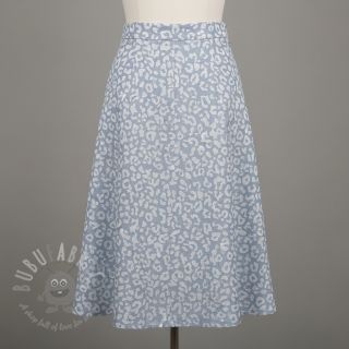 JEANS JACQUARD Animal skin light blue