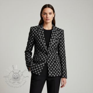 JEANS Check Jacquard BLACK