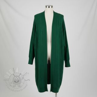 Pletenina jacquard Cable forest green