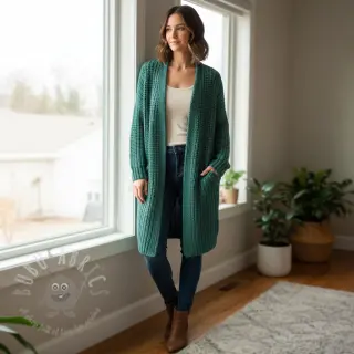 Pletenina BIG KNIT ocean green