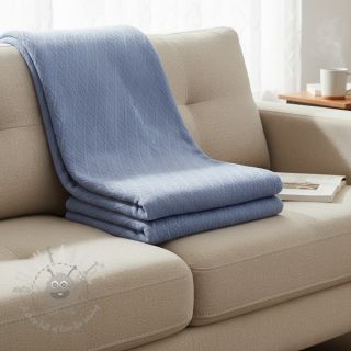 Pletenina jacquard Diamond baby blue