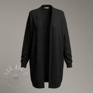 Pletenina BIG KNIT DOT black