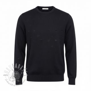 Pletenina BIG KNIT DOT black