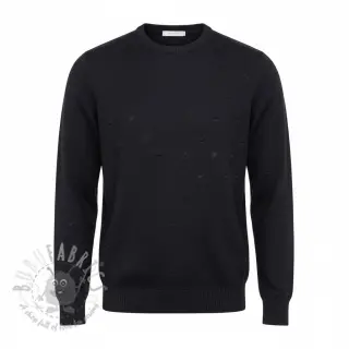 Pletenina BIG KNIT DOT black