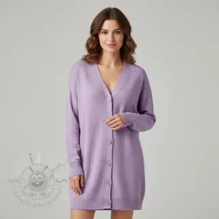 Pletenina BIG KNIT DOT violet