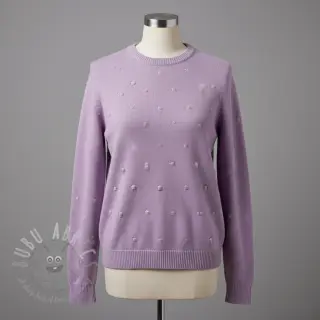 Pletenina BIG KNIT DOT violet