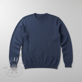 Pletenina BIG KNIT DOT navy