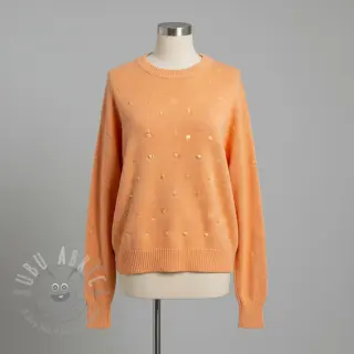 Pletenina BIG KNIT DOT peach