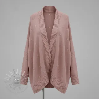 Pletenina BIG KNIT DOT old pink
