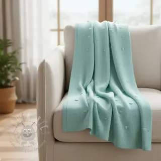 Pletenina BIG KNIT DOT mint