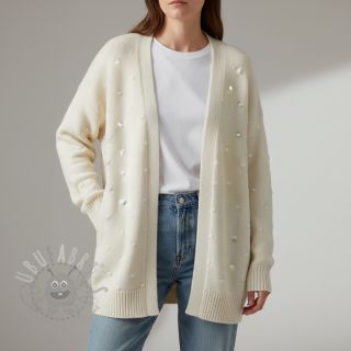 Pletenina BIG KNIT DOT off white