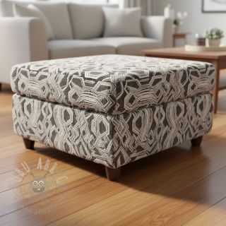 Pletenina jacquard Comfy Broken checks black