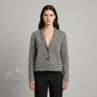 Pletenina jacquard Comfilia Arrows grey