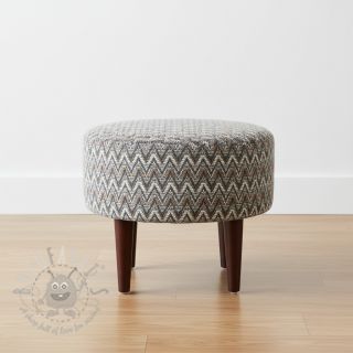 Pletenina jacquard Comfilia Zigzag wavy brown