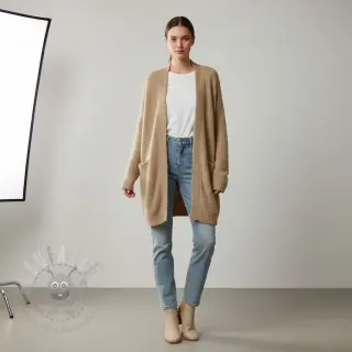 Pletenina Paris bouclé beige