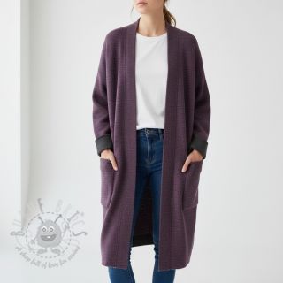 Plaščevina DOUBLE FACE WITH JERSEY violet