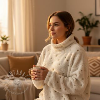 Plaščevina TEDDY Tossed hearts gold