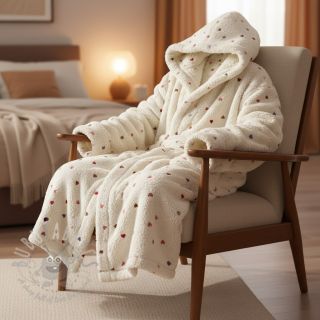 Plaščevina TEDDY Tossed hearts multi