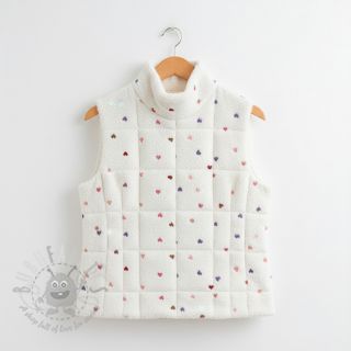 Plaščevina TEDDY Tossed hearts multi