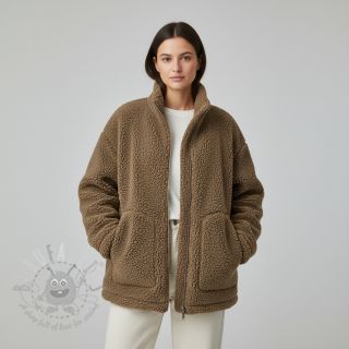 Plaščevina TEDDY soft taupe