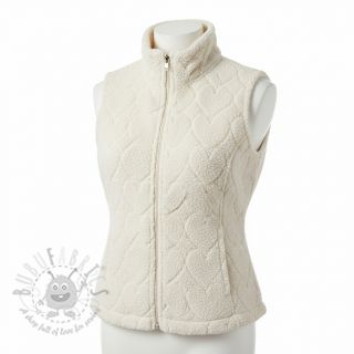 Plaščevina TEDDY Hearts in hearts ecru