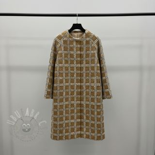 Plaščevina Bouclé Squares design A