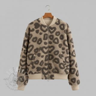 Plaščevina TEDDY Hearts sand