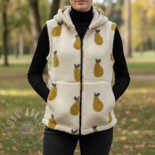 Plaščevina TEDDY JACQUARD Pears old lime