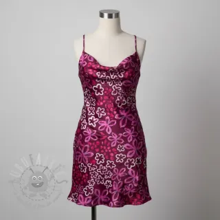 Saten ROYAL MICRO Abstarct bordeaux