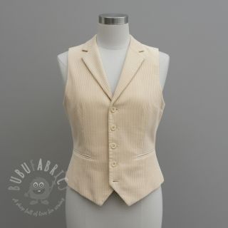 Žamet 6W WASHED STRETCH butter