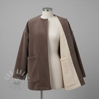 Žamet Cofur fleece dark brown