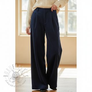 Žamet 6W WASHED STRETCH navy