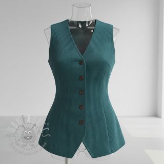 Žamet 6W WASHED STRETCH petrol