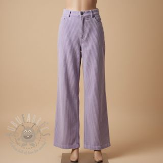 Žamet 6W WASHED STRETCH lilac