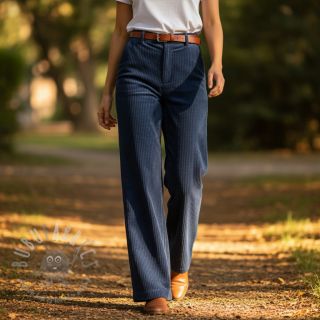 Žamet 6W WASHED STRETCH marine