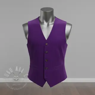 Žamet 6W WASHED STRETCH purple