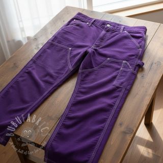 Žamet 6W WASHED STRETCH purple