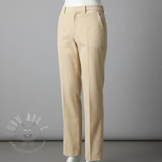 Žamet 6W WASHED STRETCH light yellow