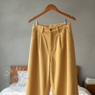 Žamet 6W WASHED STRETCH light yellow