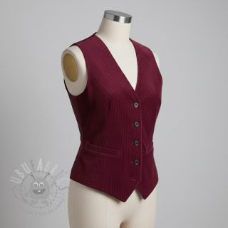 Žamet 6W WASHED STRETCH berry